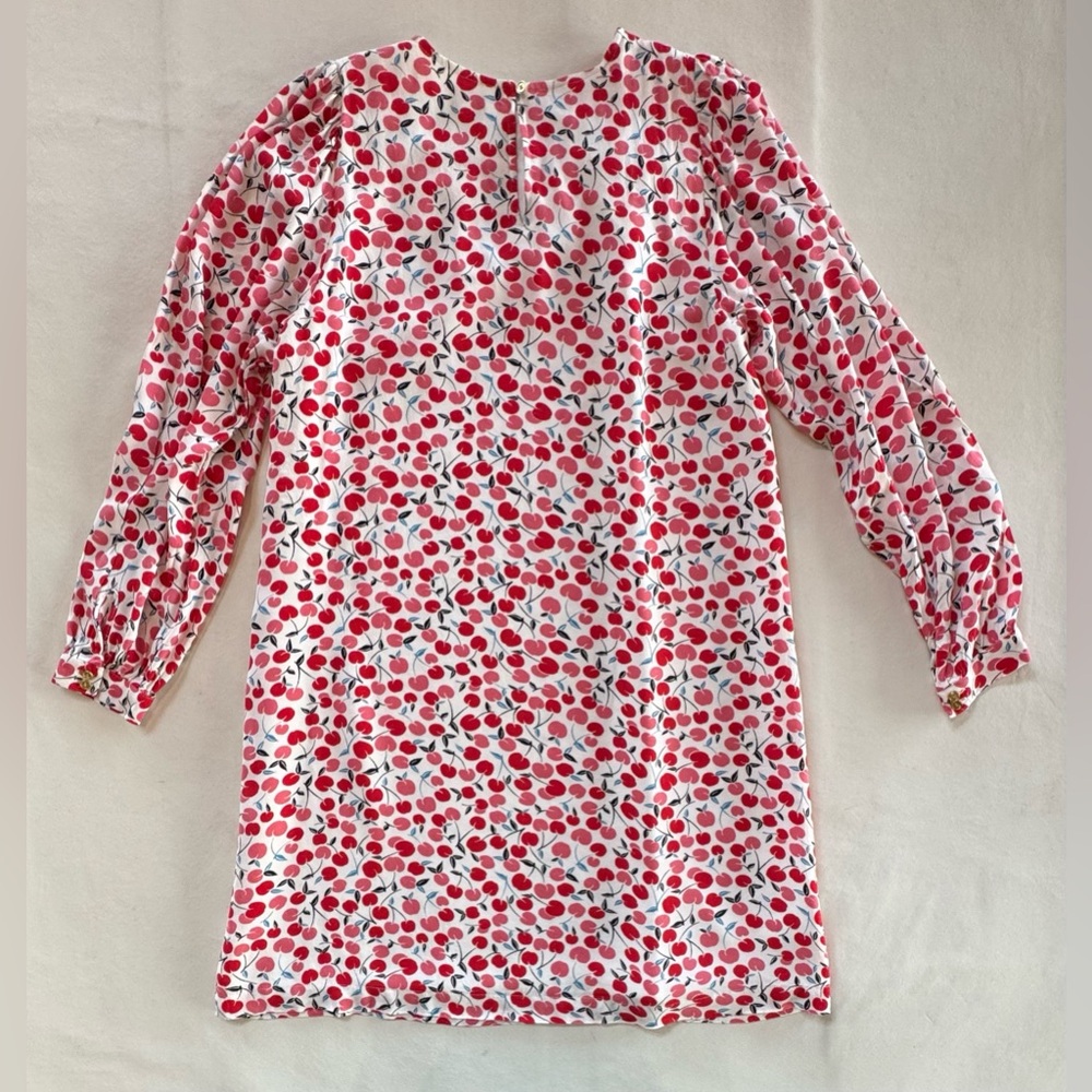 LOFT Cherry Print Balloon Sleeve Swing Dress (M) - Picture 8 of 17